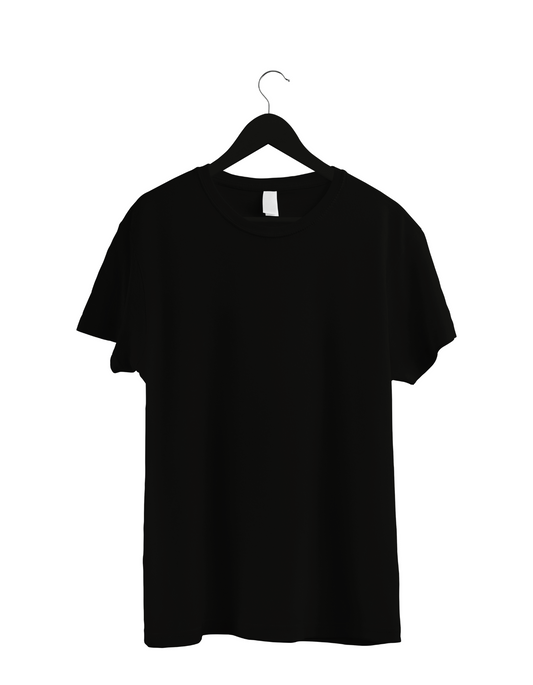 Black Basic Regular T-shirt