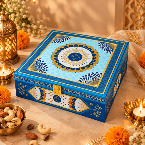 Premium Diwali Dry Fruit Gift Hamper with 4 Assorted Dry Fruits, Custom Branding & Personalized Greeting Card