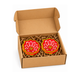Decorative Festive Diya (Pack of 2)
