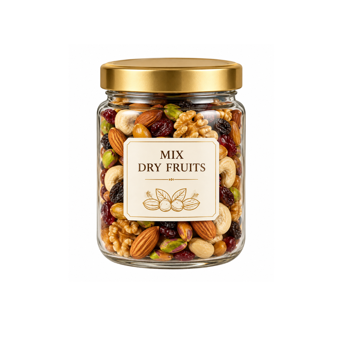 Dry Fruit Jar | 250 GRAMS Mixed Dry Fruit Set