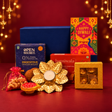 Premium Diwali Gift Hamper | Dry Fruits, Sweets & Diyas| Destiny Diwali Hamper