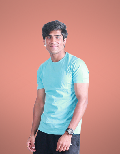 Cyan - Regular Fit T-shirt