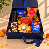 Premium Custom Diwali Corporate Gift Hamper with Diary, Tumbler, Dry Fruits & Sweets | Destiny Diwali Hamper