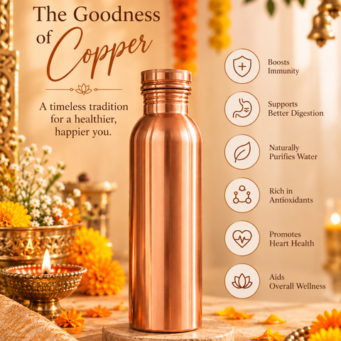 Destiny Premium Gift Hamper | Copper Bottle, Tumblers & Ferrero Rocher | Custom Branding
