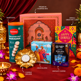 Premium Diwali Gift Hamper with Makhana, Coffee, Dry Fruits & Festive Diya