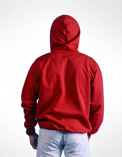 Bold Red Oversized - Hoodie