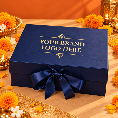 Premium Custom Diwali Corporate Gift Hamper with Tumbler, Diary, Dry Fruits & Diya | Destiny Diwali Hamper