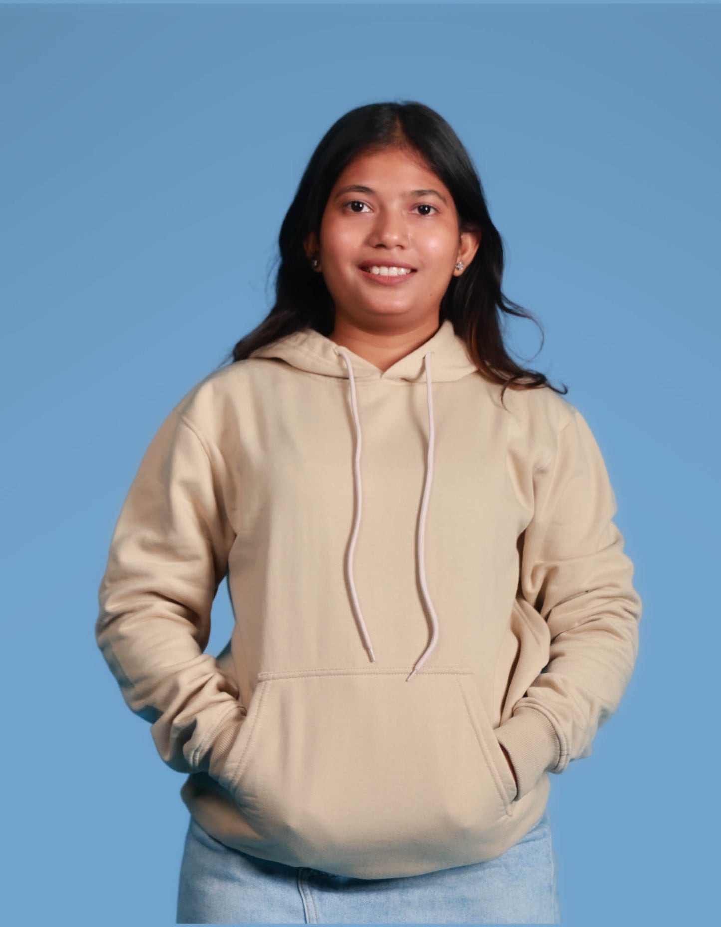 Beige - Oversized Hoodie.