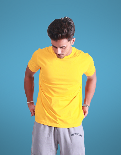 Mustard Yellow - Regular Fit T-shirt