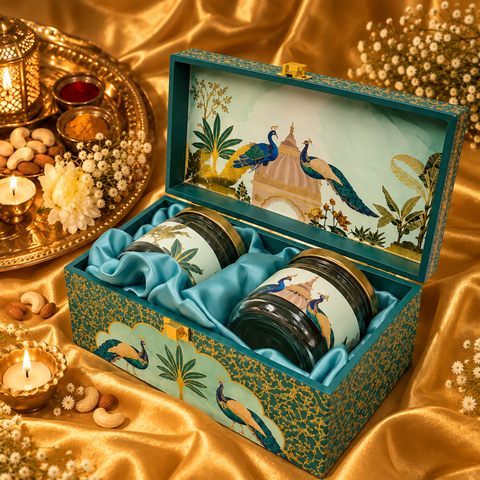 Peacock Royale Premium Dry Fruit Hamper with 2 Jars & Luxury Gift Box