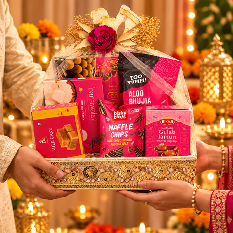 Diwali Celebration Hamper – Premium Sweets & Festive Snacks Gift Hamper | Destiny Diwali Hamper