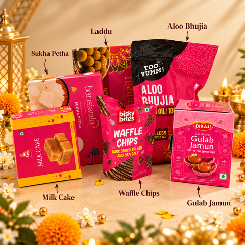 Diwali Celebration Hamper – Premium Sweets & Festive Snacks Gift Hamper | Destiny Diwali Hamper