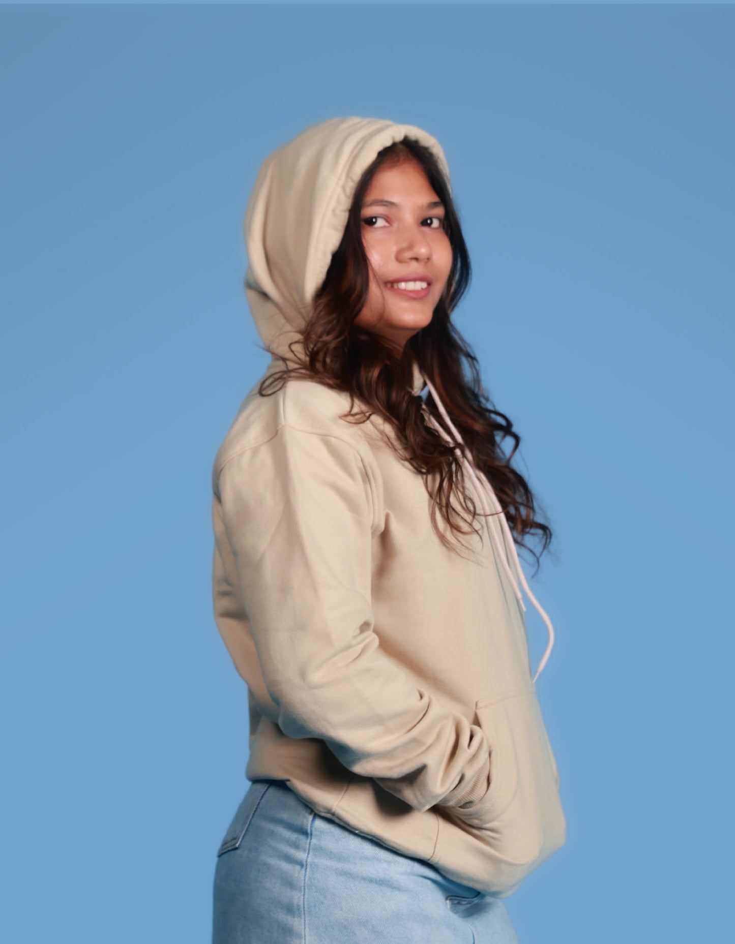 Beige - Oversized Hoodie.