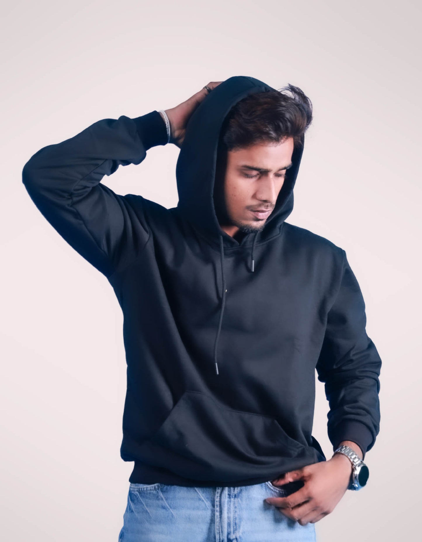 Essential Black Oversized Hoodie