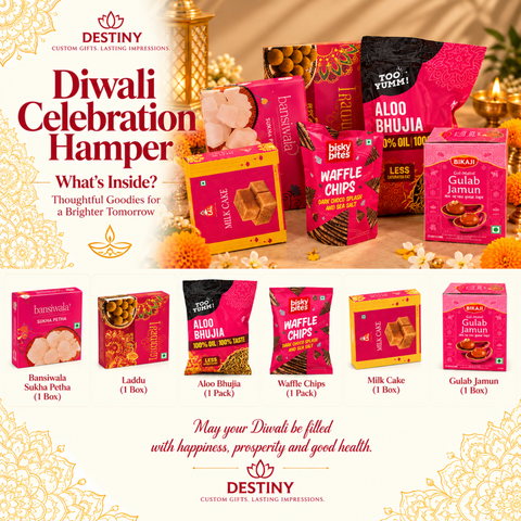 Diwali Celebration Hamper – Premium Sweets & Festive Snacks Gift Hamper | Destiny Diwali Hamper