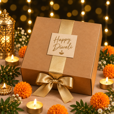 Premium Festive Diwali Gift Hamper with Gourmet Snacks, Chocolates & Customised Gift Box