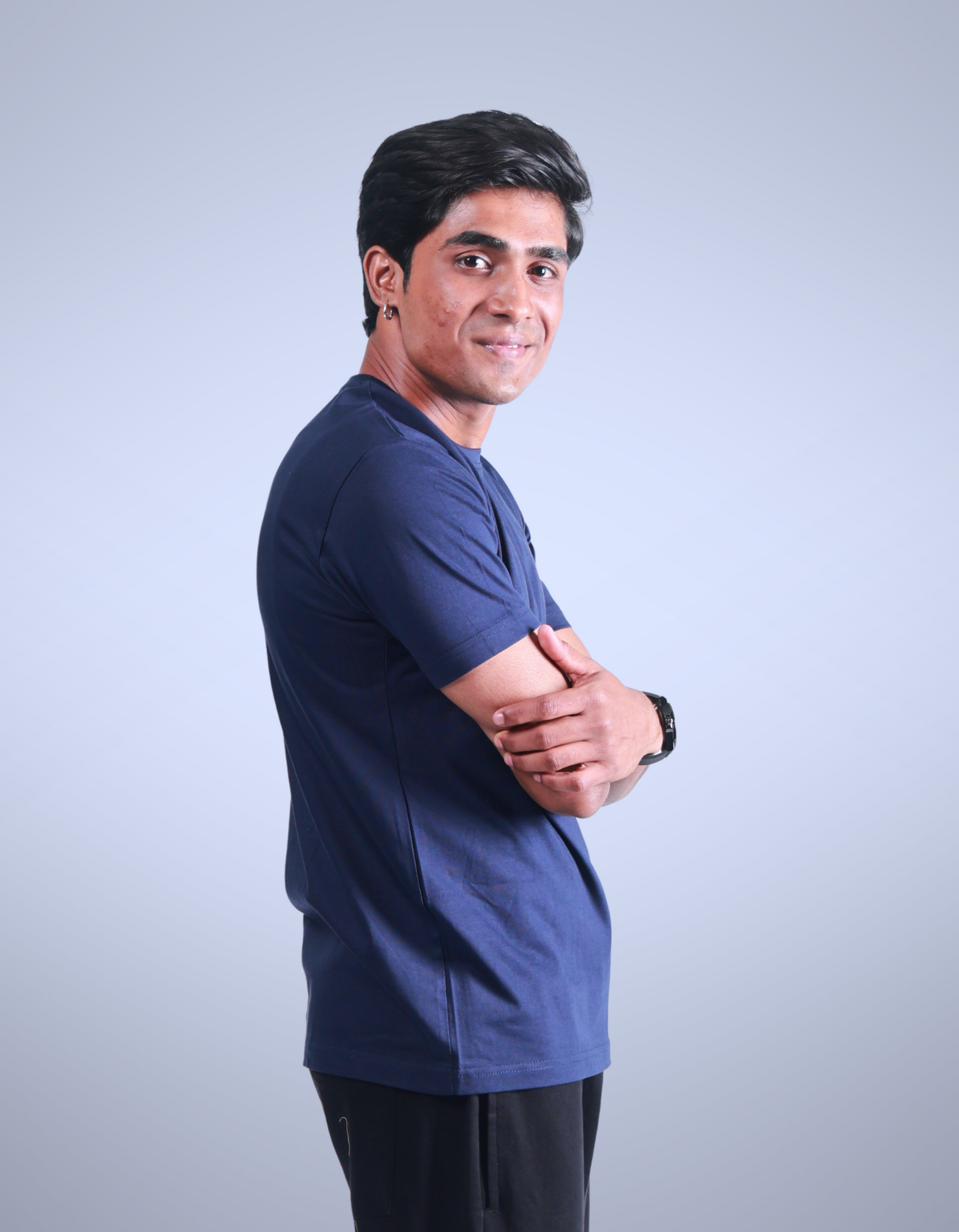 Navy Blue - Regular Fit T-shirt