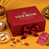 Premium Diwali Gift Hamper with Dry Fruits, Sweets & Decorative Diyas | Destiny Diwali Hamper