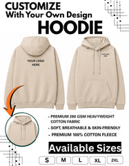 Customized  Hoddie jacket 350 gsm T-Shirt With Your Company Logo | Order Logo Printed Hoddie jacket |  Destiny clothing (Pack of 10)