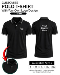 Customized Tipping Polo T-Shirt | Customized With Your Company Logo | Order Logo Printed Polo | Destiny clothing