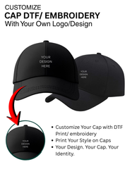 Customized Caps | Customized  T-Shirt With Your Company Logo |  Destiny clothing (Pack of 5)
