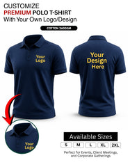 Customized Premium polo t-shirt | Customized With Your Company Logo | Order Logo Printed Tees | Destiny clothing