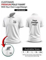 Customized Premium polo t-shirt | Customized With Your Company Logo | Order Logo Printed Tees | Destiny clothing