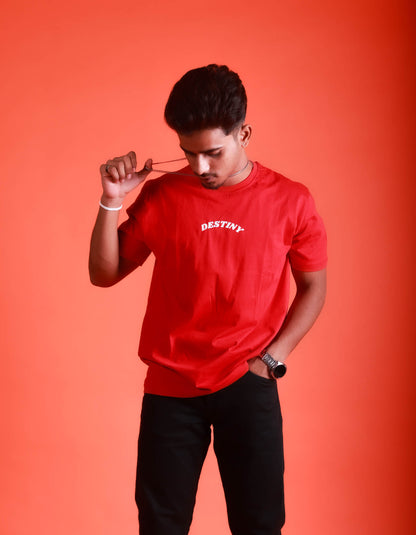 Destiny - Red Printed Tshirt