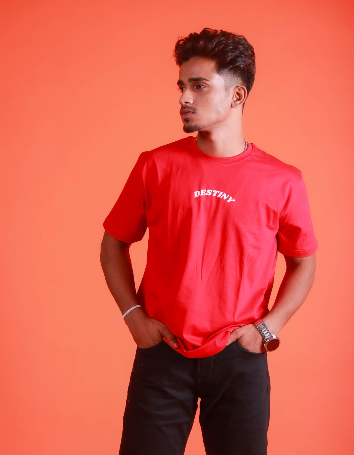 Destiny - Red Printed Tshirt