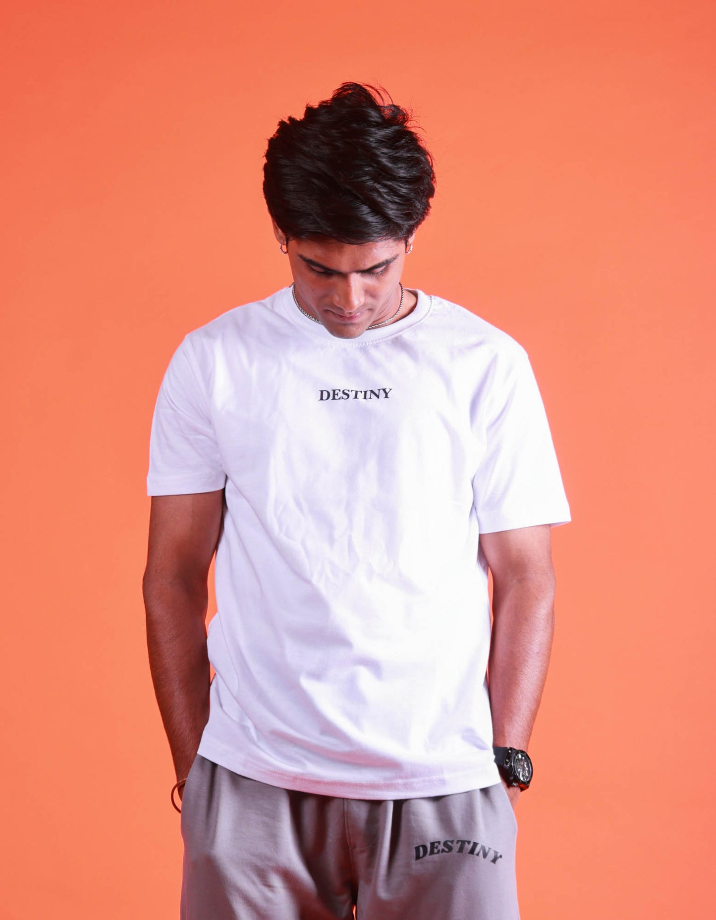 Destiny - White Printed Tshirt