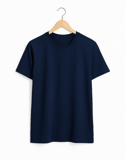 Navy Blue Regular Fit Tshirt | MENS