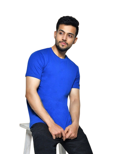 Royal Blue Basic Regular T-shirt