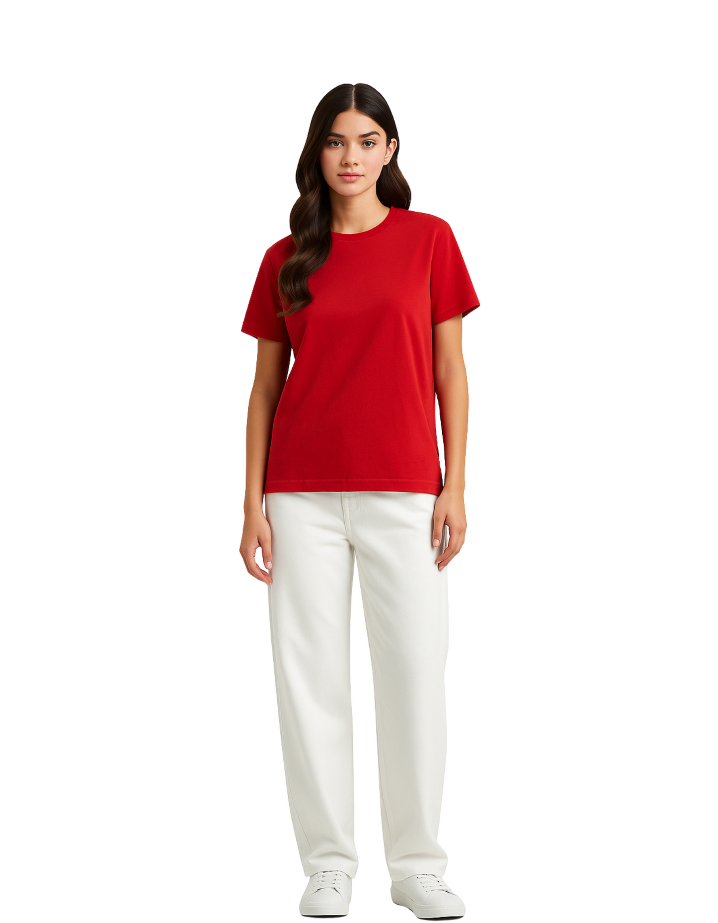 Red Women Basic T-shirt | 100% Cotton