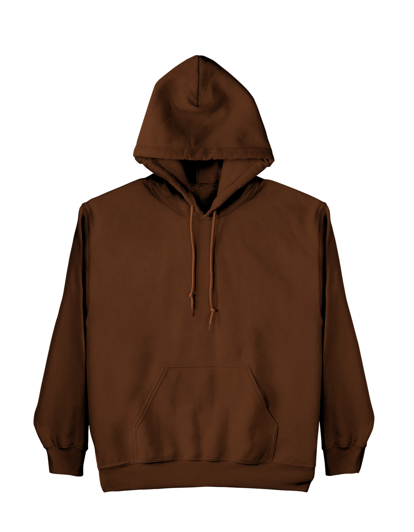 Chocolate Brown Hoodie – 320 GSM Cotton Fleece, Durable & Comfortable