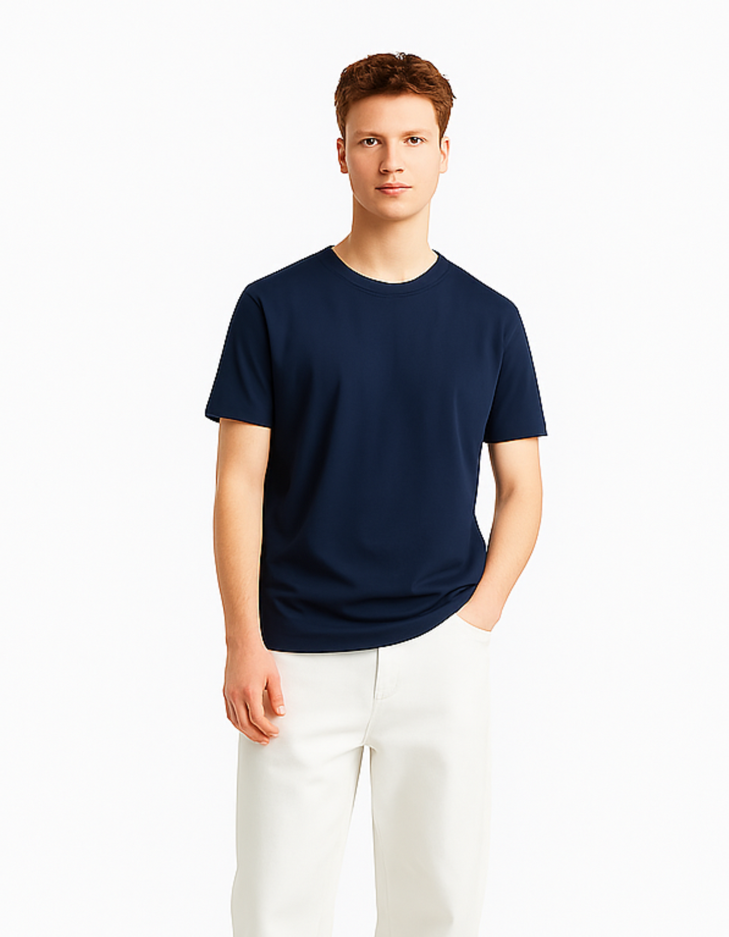 Navy Blue Regular Fit Tshirt | MENS