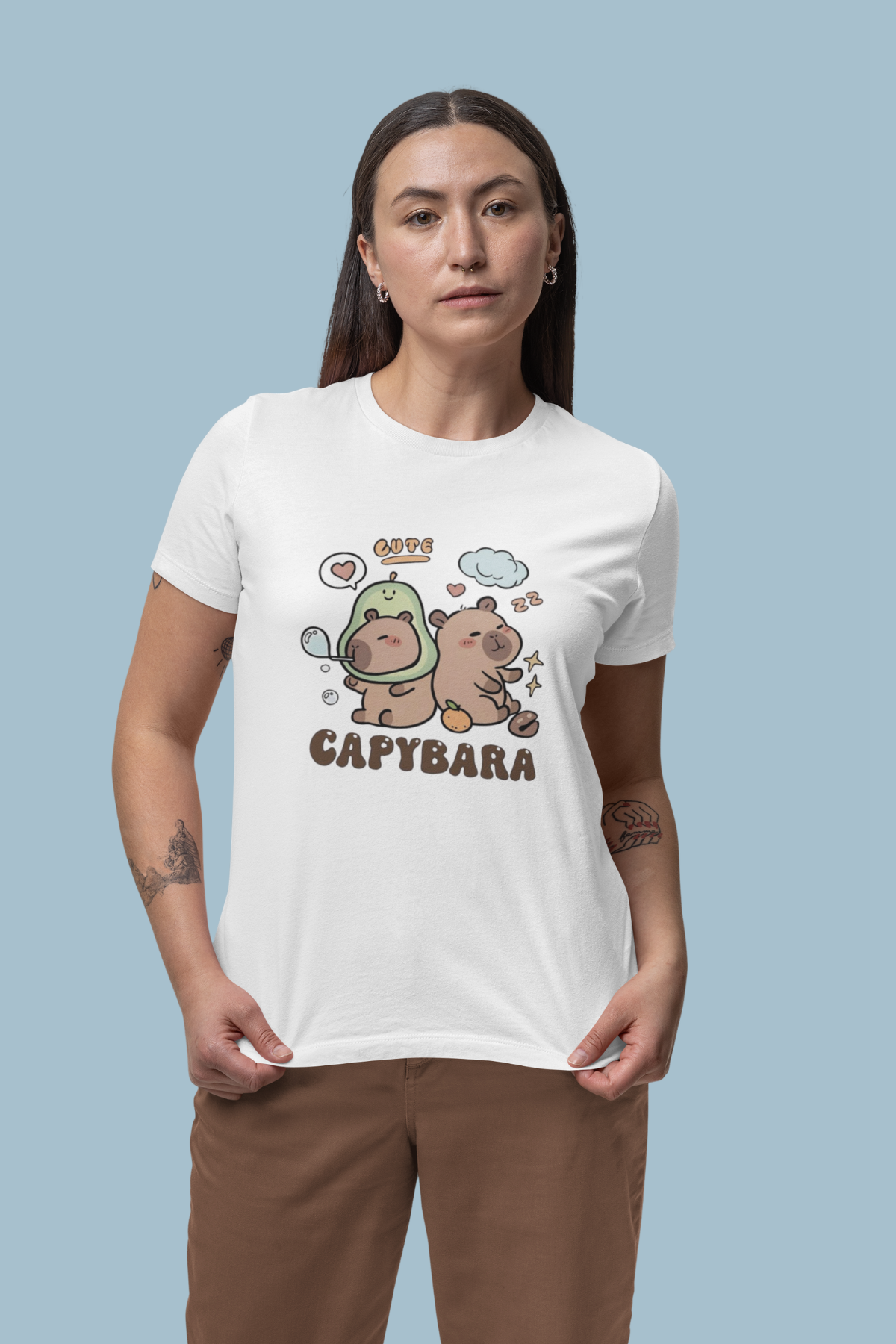 Cute Teddy Printed T-Shirt for Women | Regular Fit | 100% Cotton | Bio-Washed Premium Tee