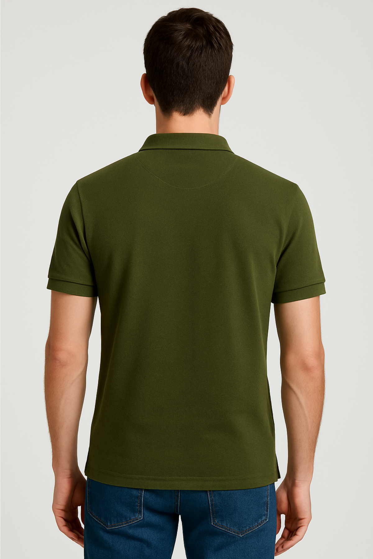 Olive Polo T-Shirt for Men | Premium Cotton | Stylish Everyday Wear