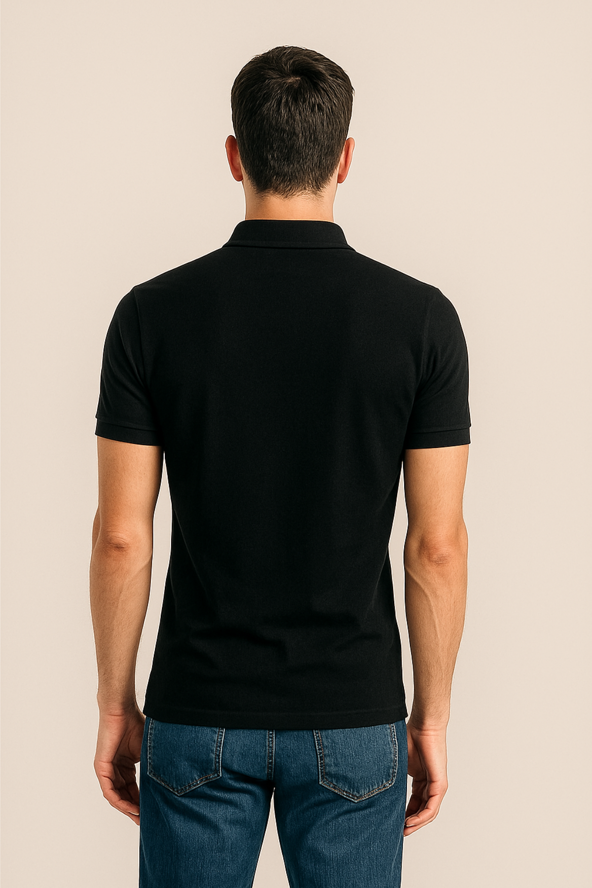 Black Polo T-Shirt for Men | 100% Cotton | Bio-Wash | Premium Classic Polo